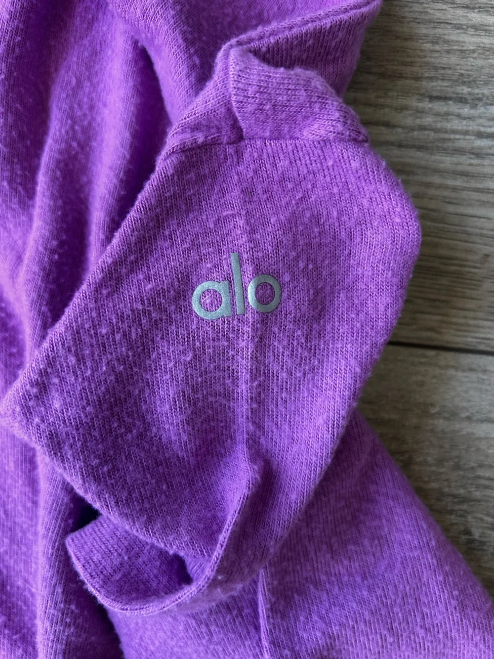 ALO Yoga Crewneck Sweater in Vibrant Purple